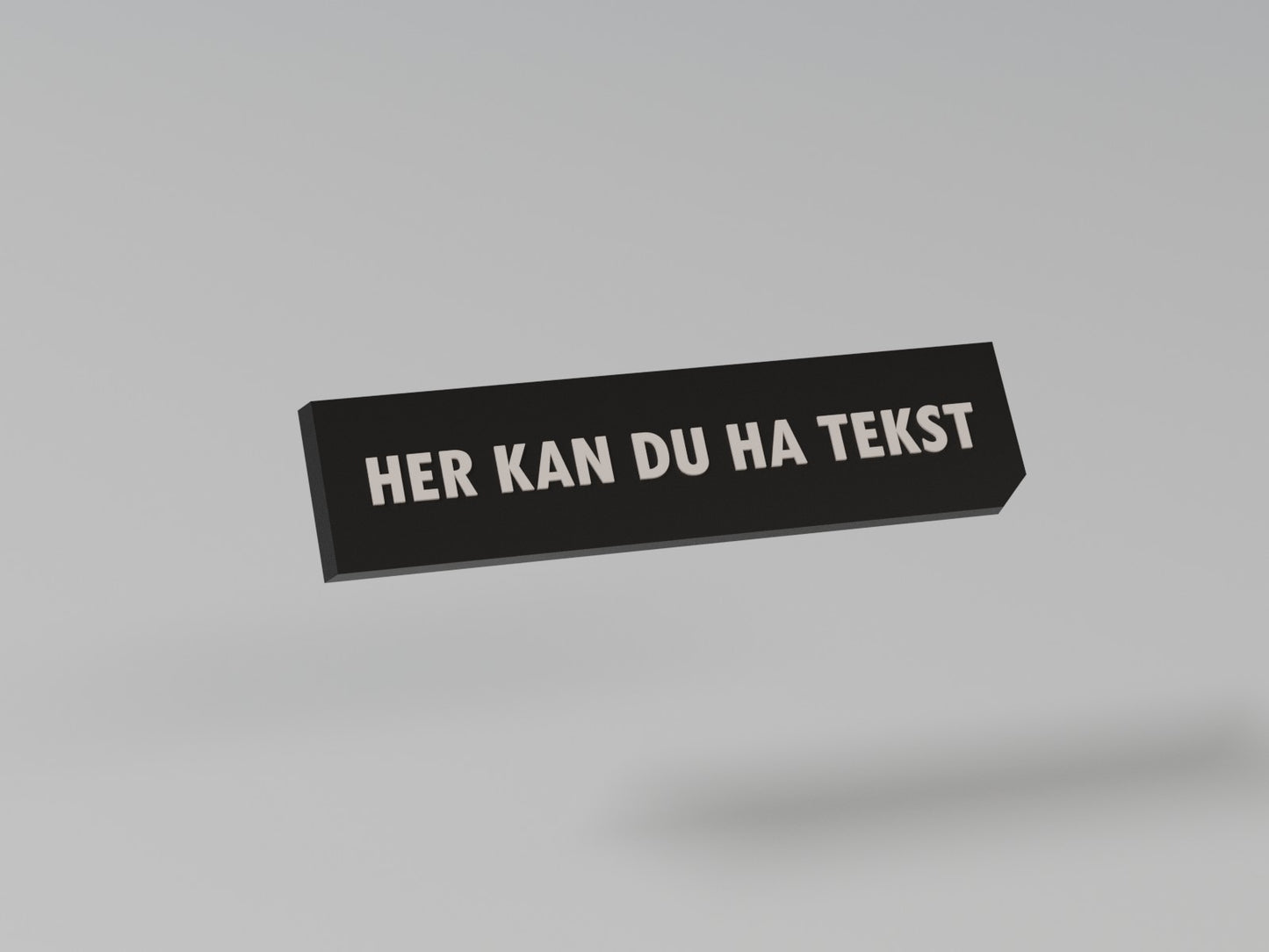 MonkeyTag tekstplate - single