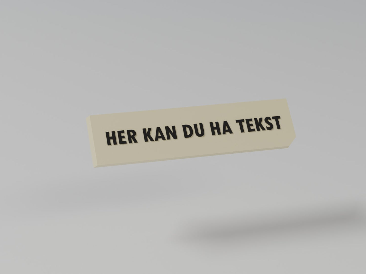 MonkeyTag tekstplate - single