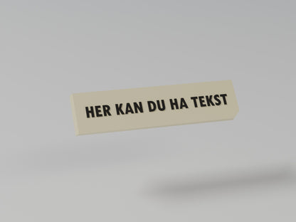 MonkeyTag tekstplate - single