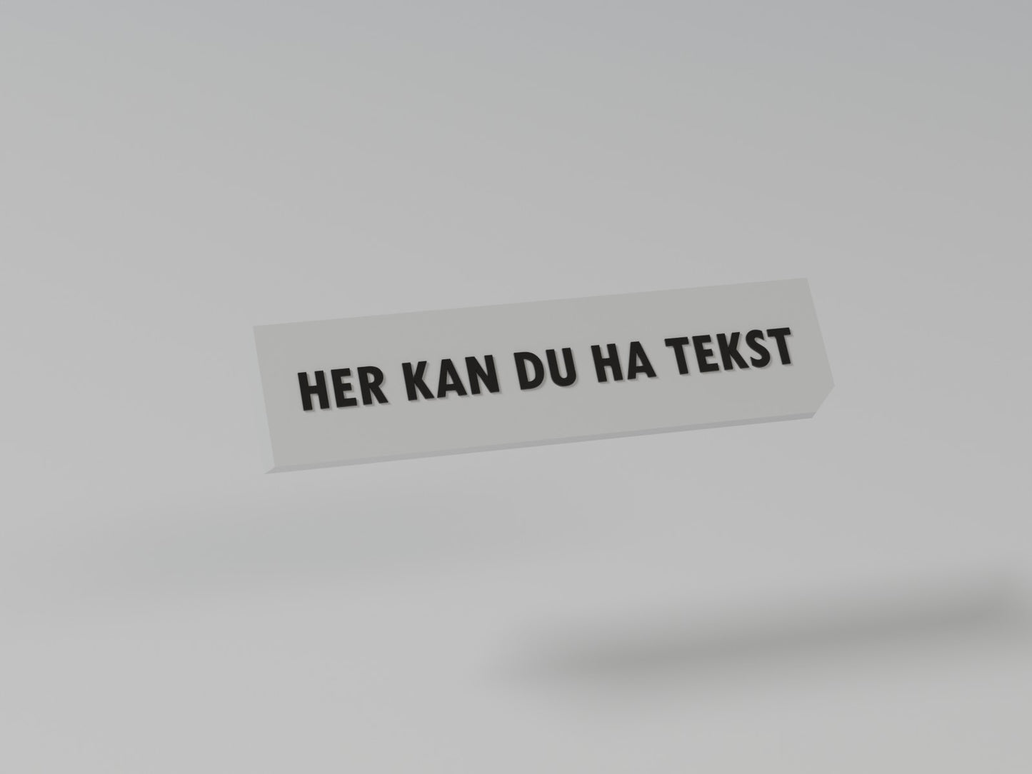 MonkeyTag tekstplate - single