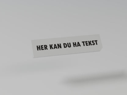 MonkeyTag tekstplate - single