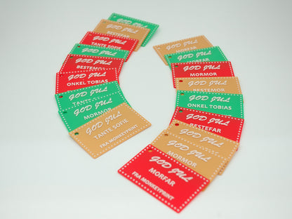 Til/fra lapp for julegaver